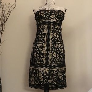 NWT NY and Company black strapless dress Small
